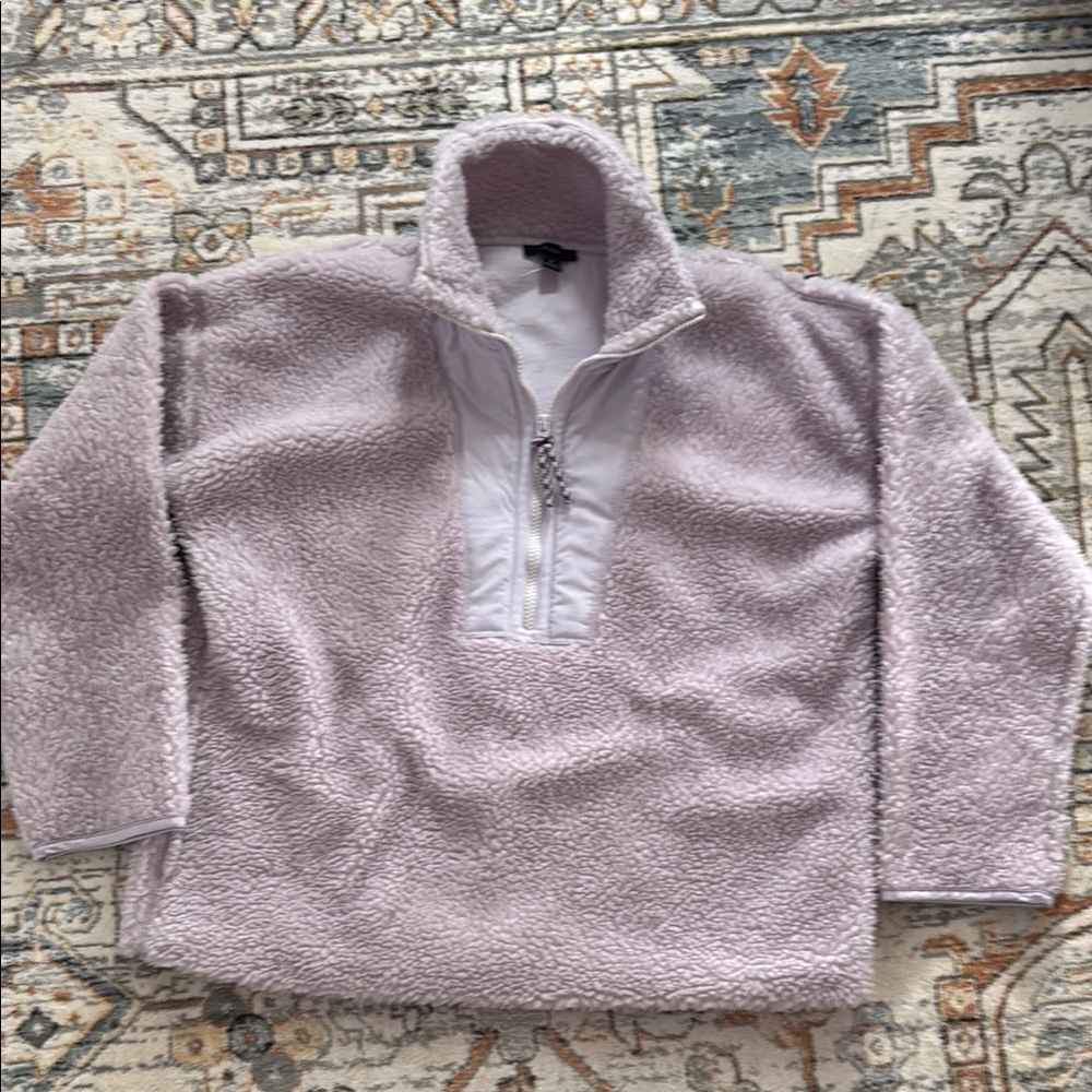 Cozy Lavender Sherpa Pullover